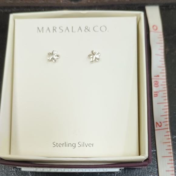 Marsala&Co. Sterling Silver Stud Earrings - Picture 2 of 4